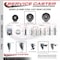 Service Caster 4 Inch Semi Steel 38 Inch Threaded Stem Caster with Brake SCC-TS20S415-SSR-PLB-381615 - alternate 4